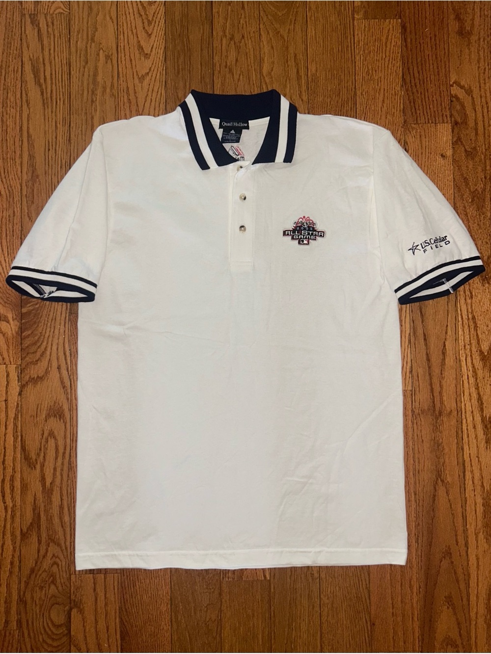 2003 MLB All-Star Game Majestic Quail Vintage Polo Shirt Size Large